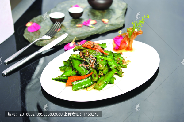 榄菜肉末荷兰豆