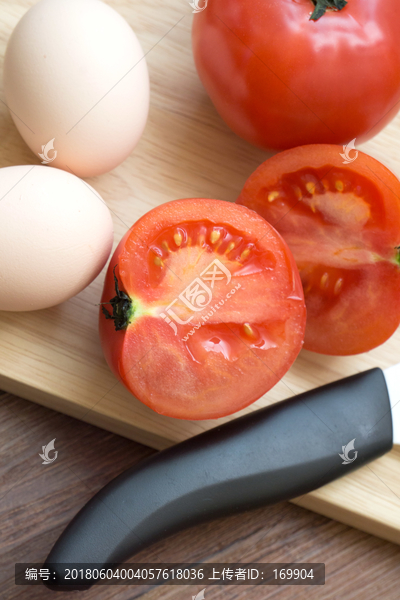 西红柿鸡蛋,食材