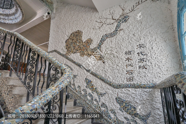 天津瓷房子内景,楼梯,高清大图