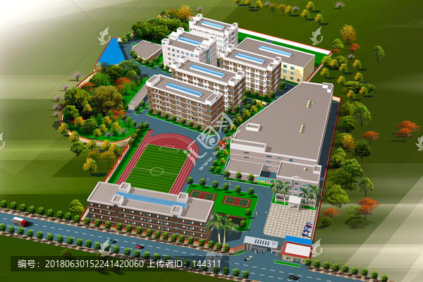 职业技术学院学校鸟瞰图