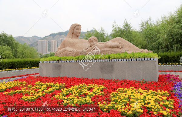 黄河母亲雕像
