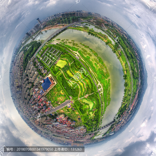 金华梅园小行星全景图