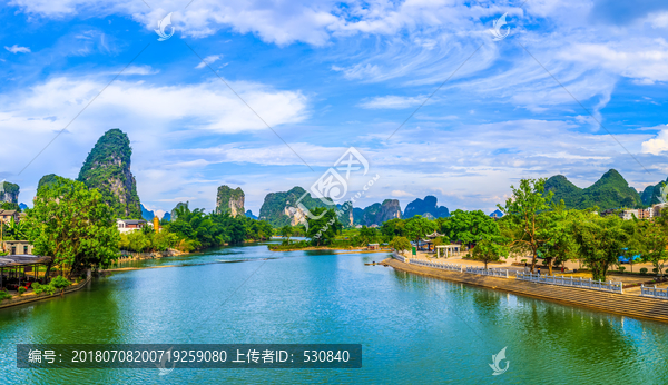 桂林山水风光全景大画幅