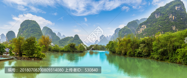 桂林山水风光全景大画幅