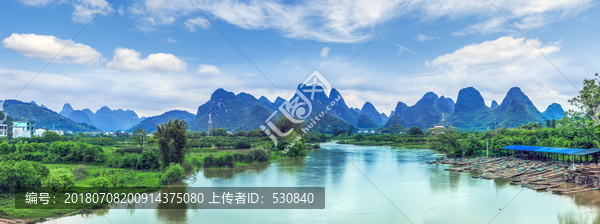 桂林山水风光全景大画幅