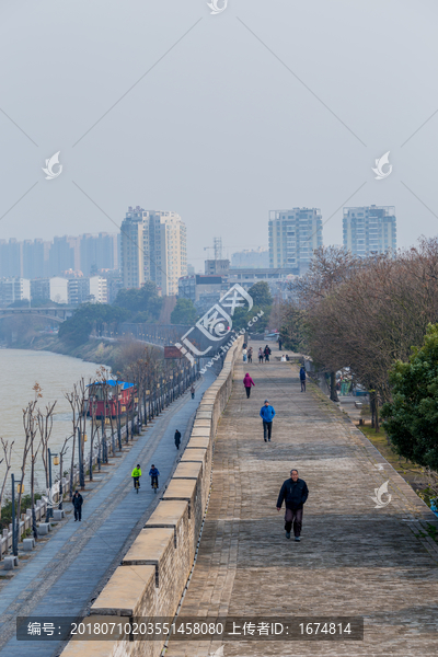 江西赣州古城墙老城墙风光