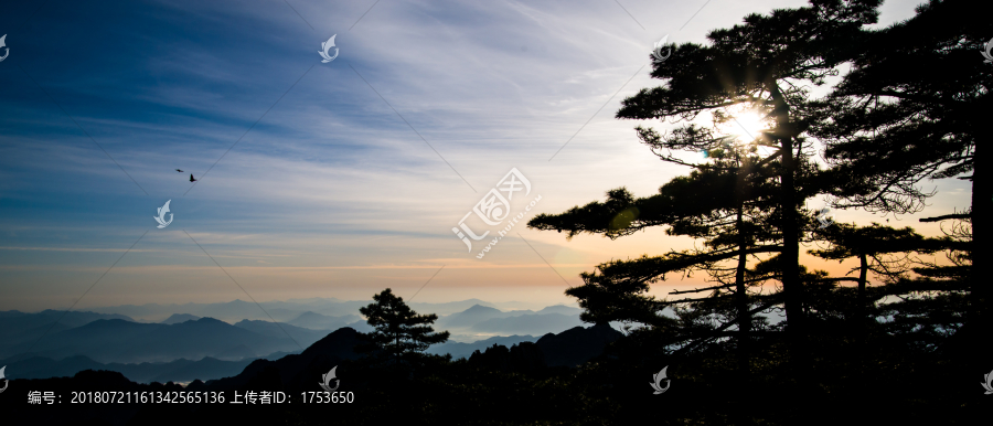 黄山夕阳
