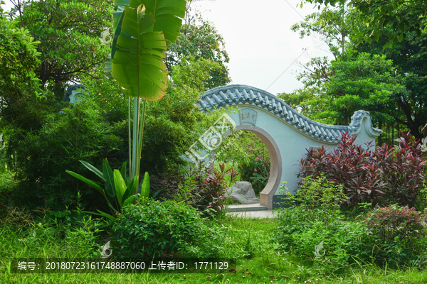 中式公园一角