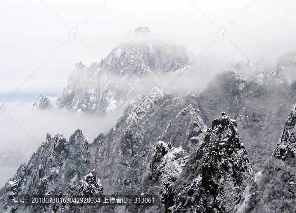 黄山雪景