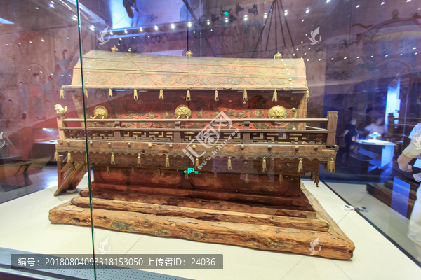 内蒙古博物院辽代彩绘木棺及棺座
