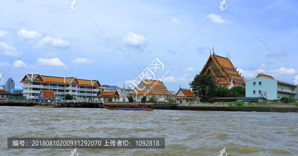 泰国湄南河风光