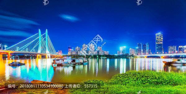 惠州滨江夜景合生大桥惠州大桥