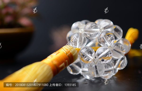 白水晶球车挂