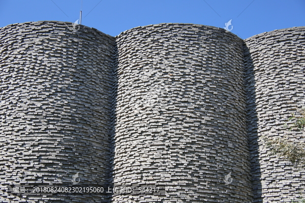方块砖墙堡垒建筑