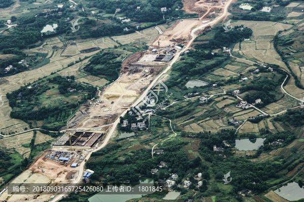 高速公路建设航拍