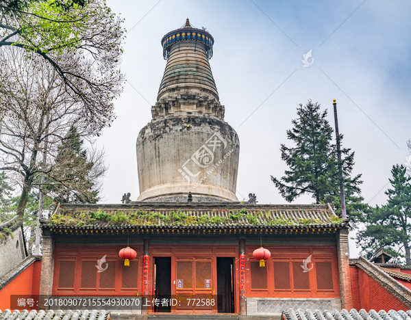 山西五台山塔院寺建筑风景