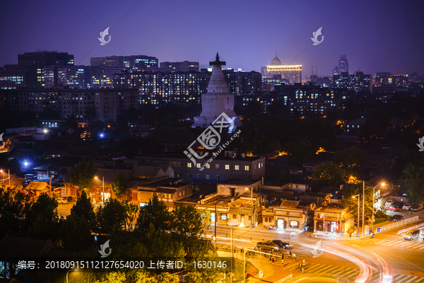 白塔寺夜景