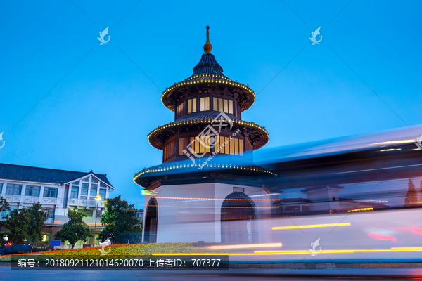 中国扬州夜景