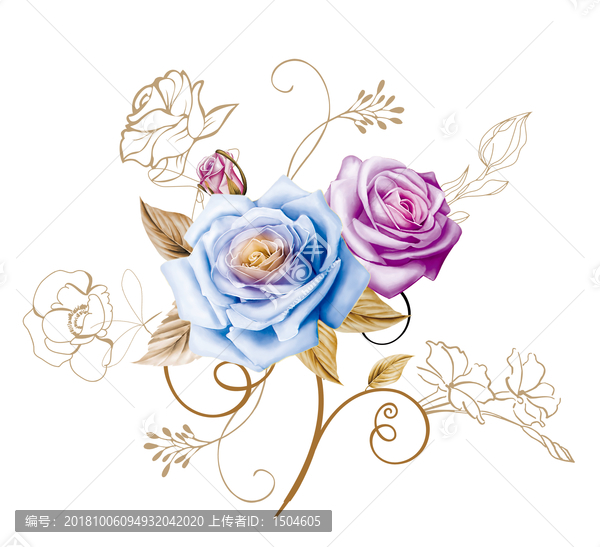 蓝紫玫瑰