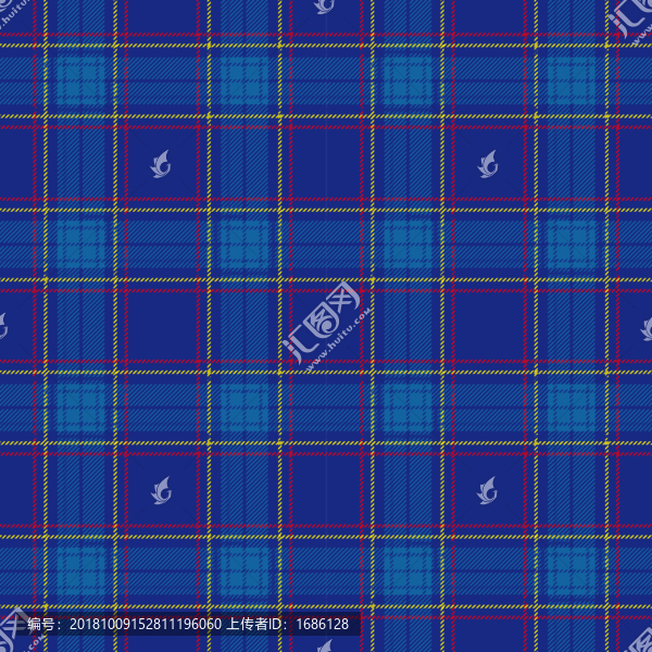 矢量苏格兰格子布纹现代格子布纹