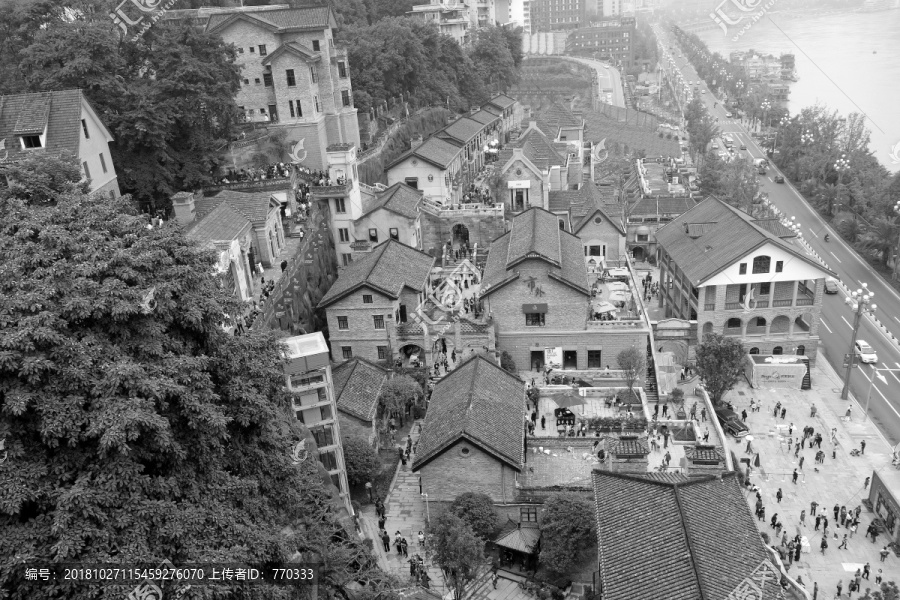 龙门浩老街全景