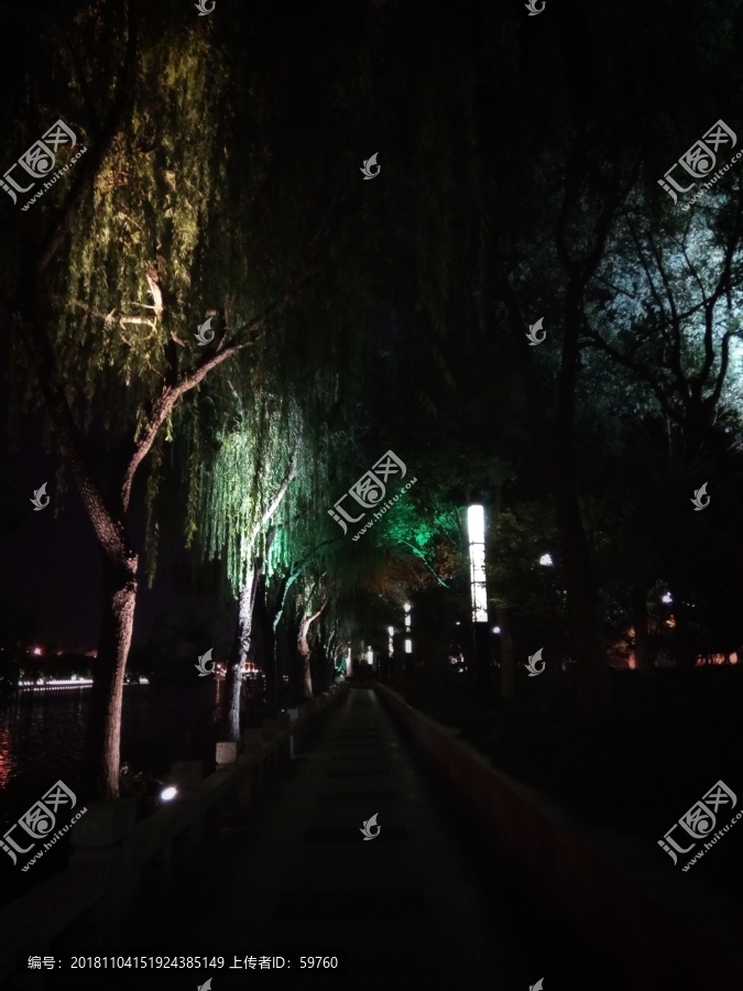 苏州外城河夜色风景