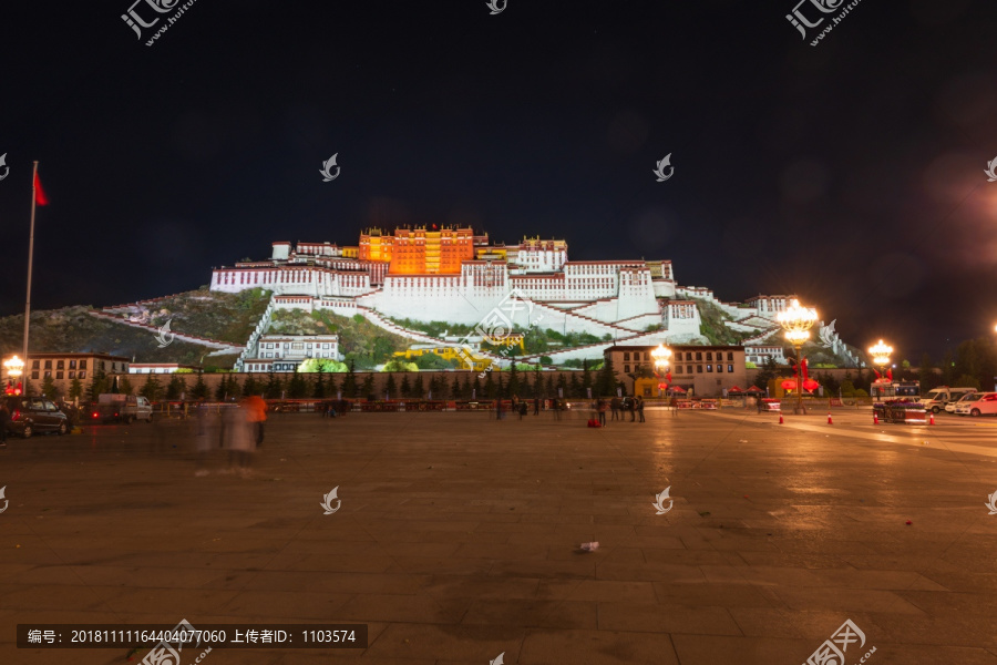 布达拉宫夜景36