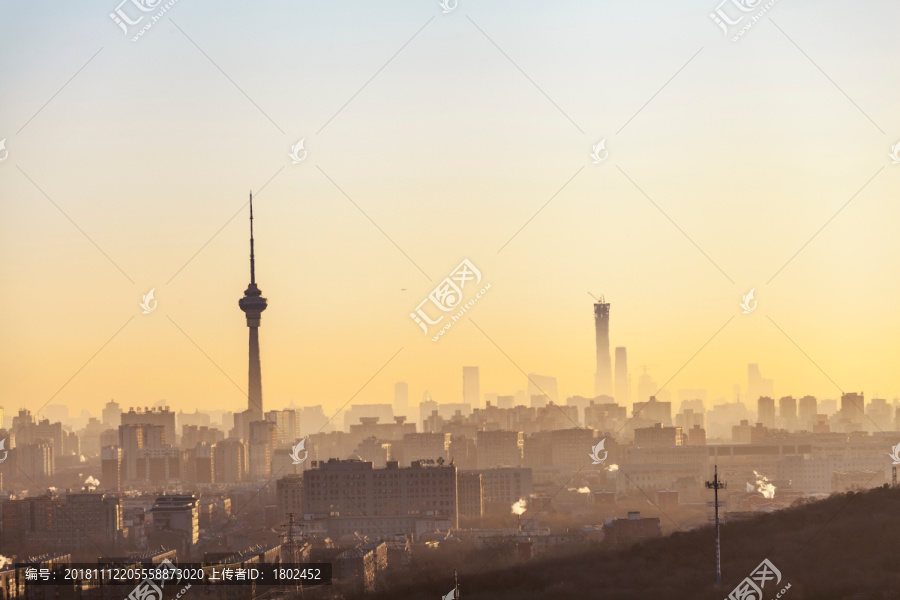 冬天北京清晨