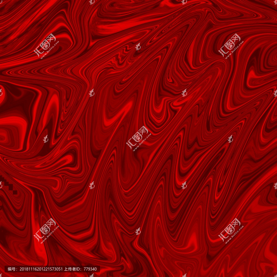 红色抽象液态效果背景