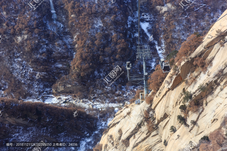 陕西华山索道观光