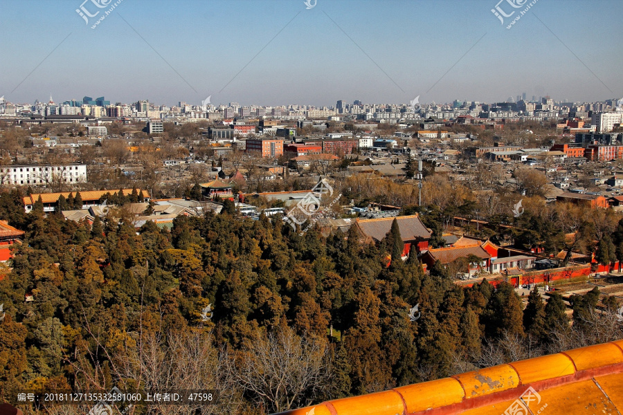 景山公园北京俯瞰