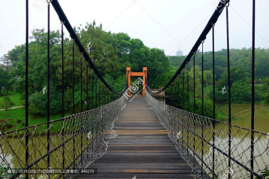龙背山森林公园吊桥