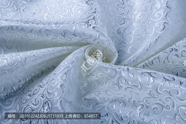 白色蕾丝质地窗帘布素材