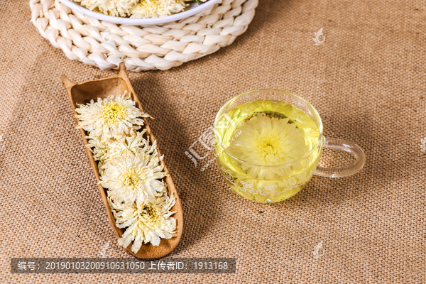 安徽黄山贡菊菊花茶汤