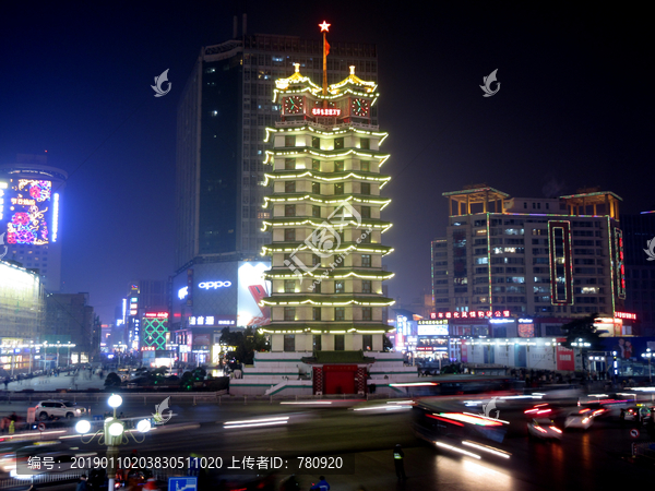 郑州二七纪念塔夜景