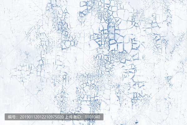磨砂蓝白色水泥裂纹墙面