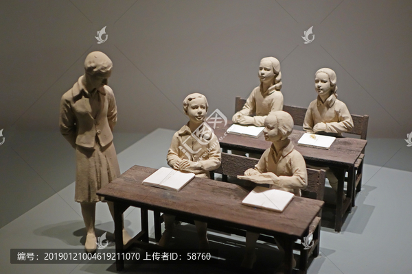 犹太人在上海逃难居住场景雕塑