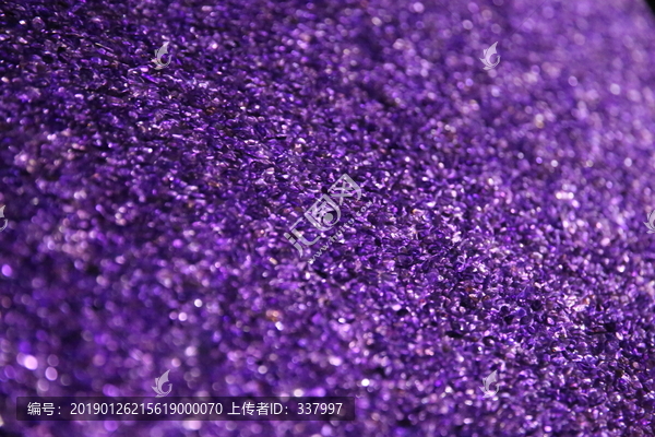 紫色石英石颗粒