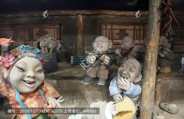 东北二人转雕塑