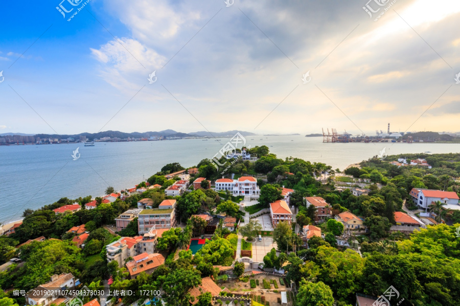 中国厦门鼓浪屿全景