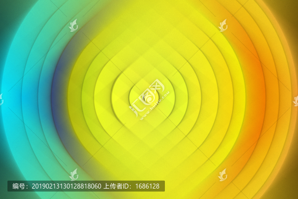 黄绿色圆形渐变纹理底纹