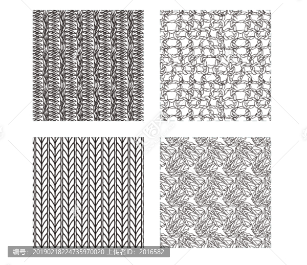 服装设计针织花纹面料