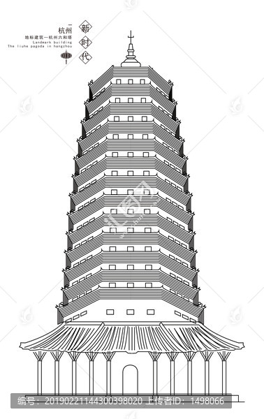 杭州地标建筑杭州六和塔