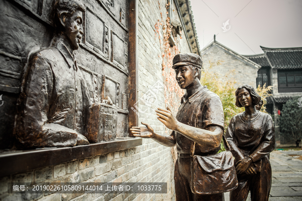 徐州回龙窝历史文化街区人物雕塑