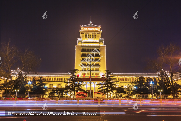 北京民族文化宫夜景