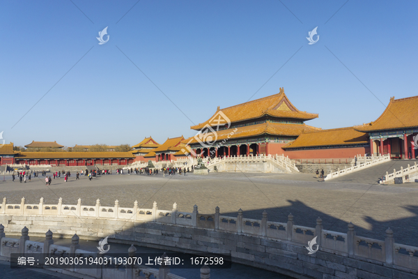 北京故宫博物院太和门广场