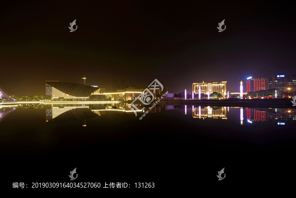 金华施光南音乐广场夜景