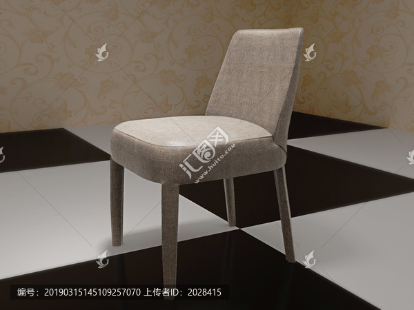 现代简欧座椅餐椅max模型