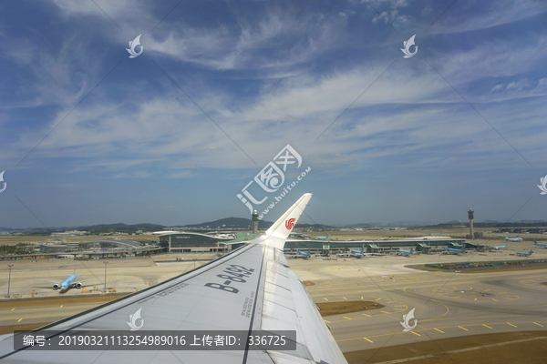 航拍韩国首尔机场