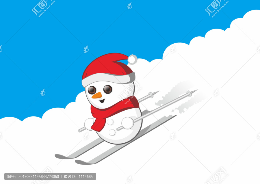 雪人滑雪